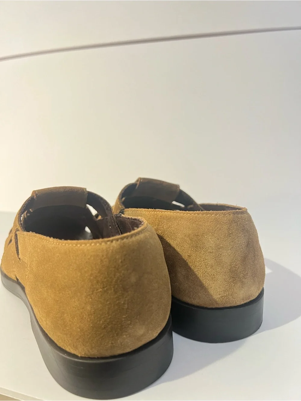 ZARA Men's / Boys Suede Fisherman Sandals in Tan / Brown. 7 (40)